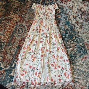 Cece Gorgeous Floral Print Maxi Dress XS